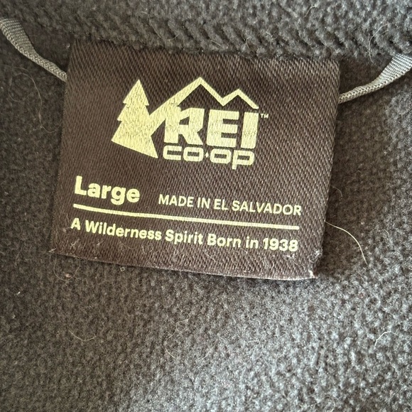 REI Co-op Men’s Full Zip Fleece Jacket Large Outdoors Camping Hiking - Picture 5 of 7